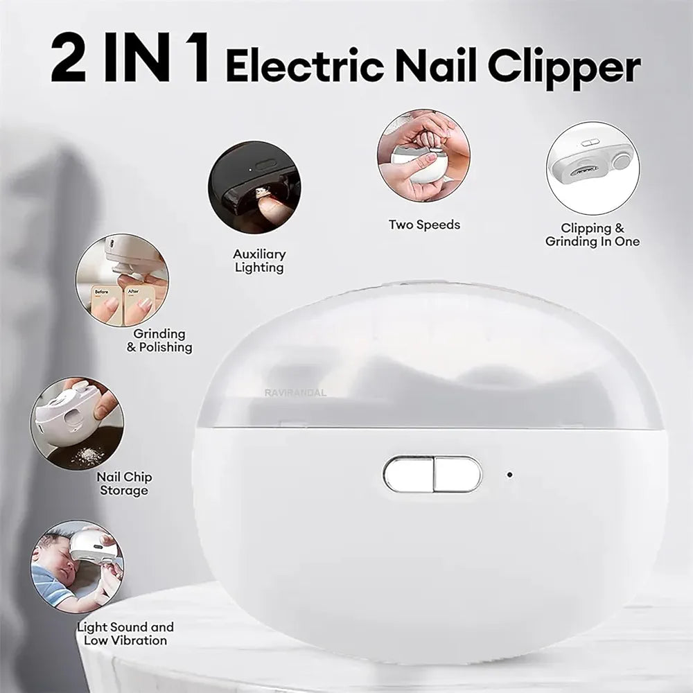 2in1 Electric Nail Clipper & Polish