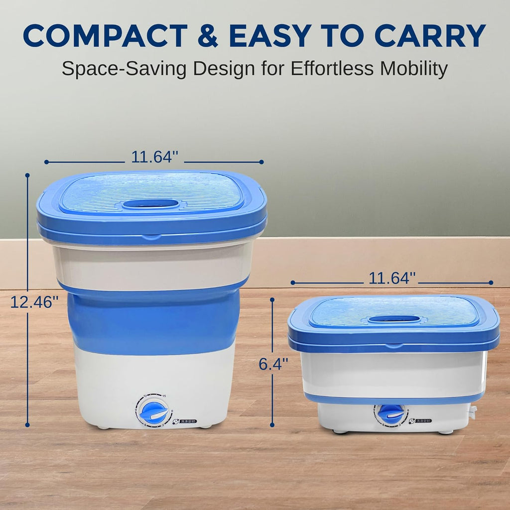 Foldable Portable Mini Washing Machine Lightweight & Compact
