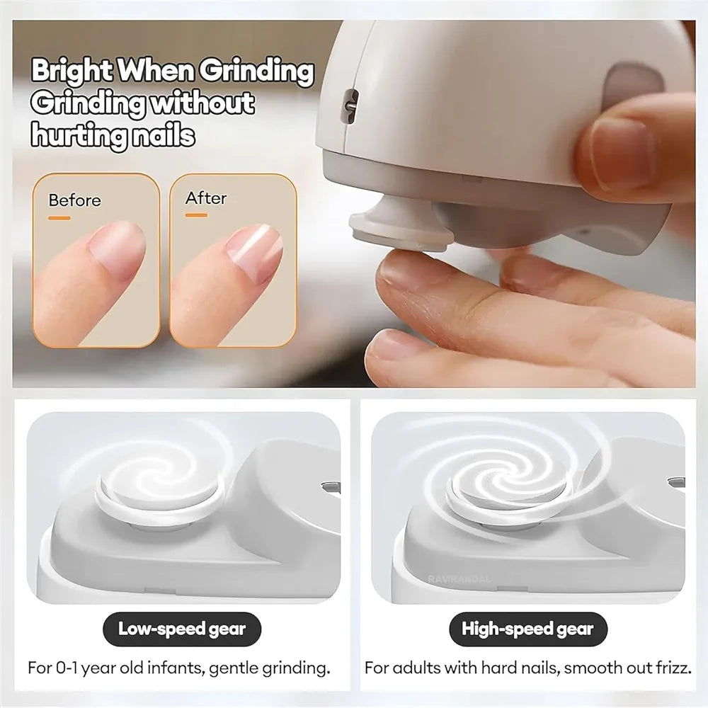 2in1 Electric Nail Clipper & Polish