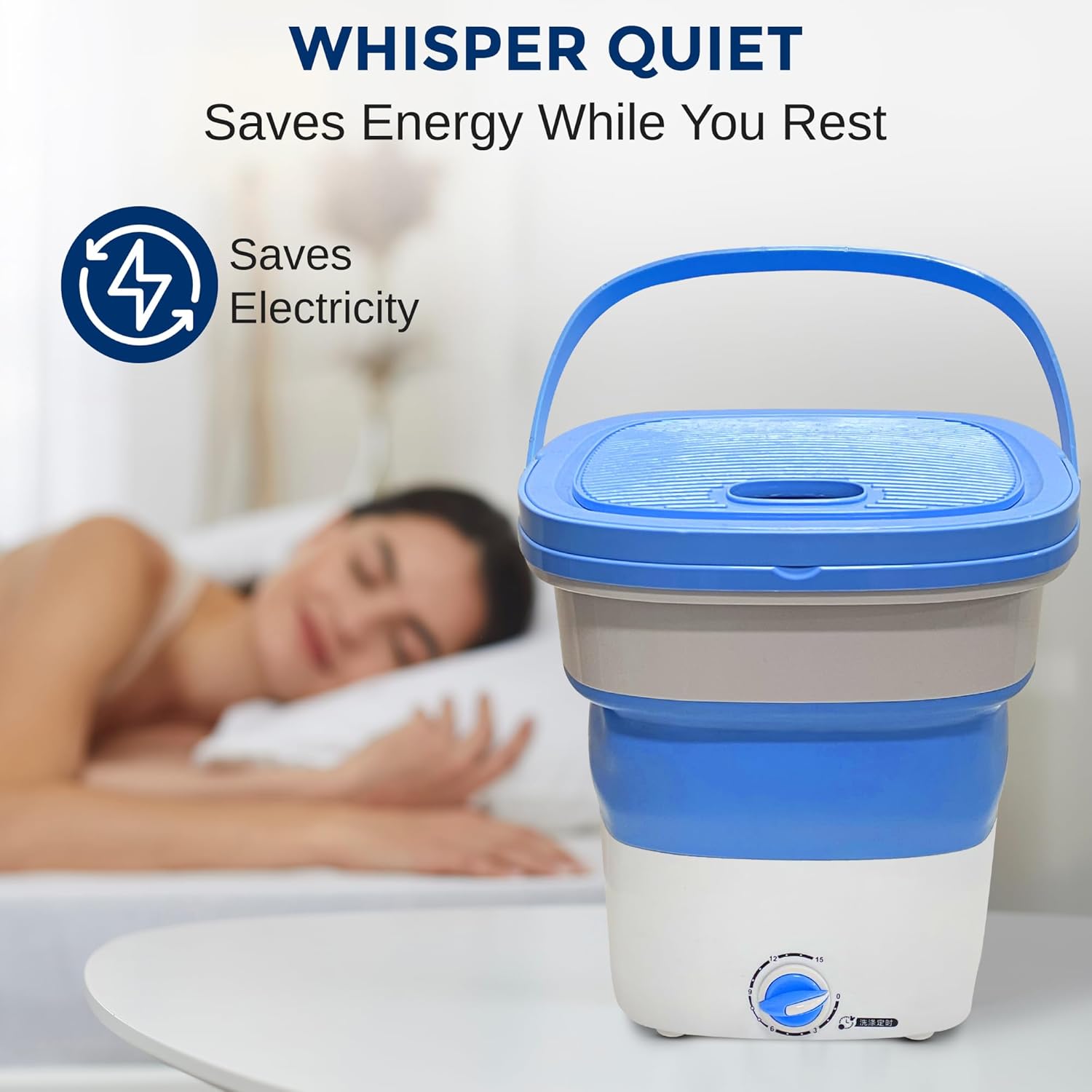 Foldable Portable Mini Washing Machine Lightweight & Compact