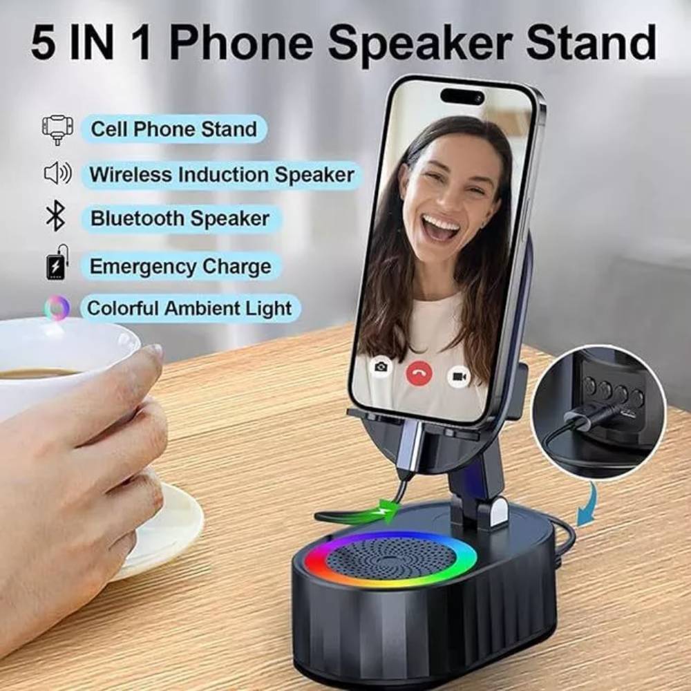 5 in 1 induction wireless speaker